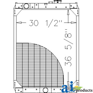 UJD20458    Radiator---Replaces RE47602 